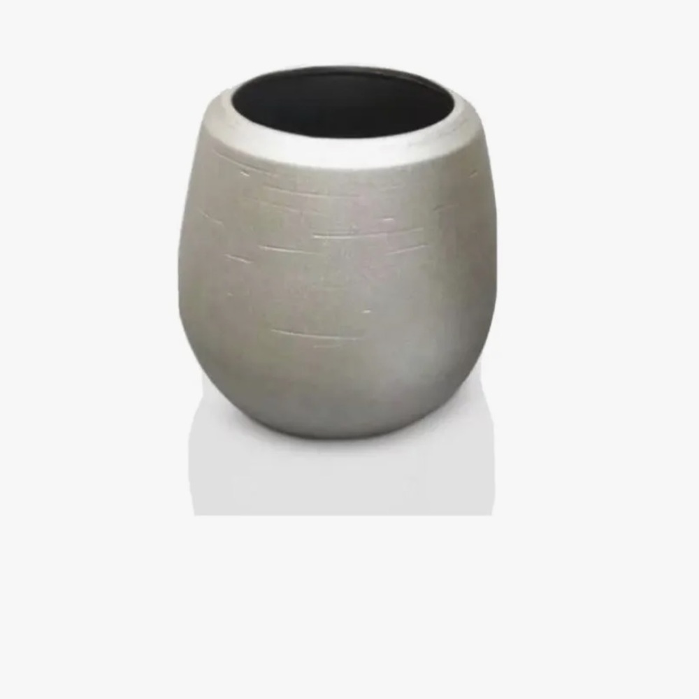SET OF 2-Champagne Ceramic Planter Gold - Opalhouse